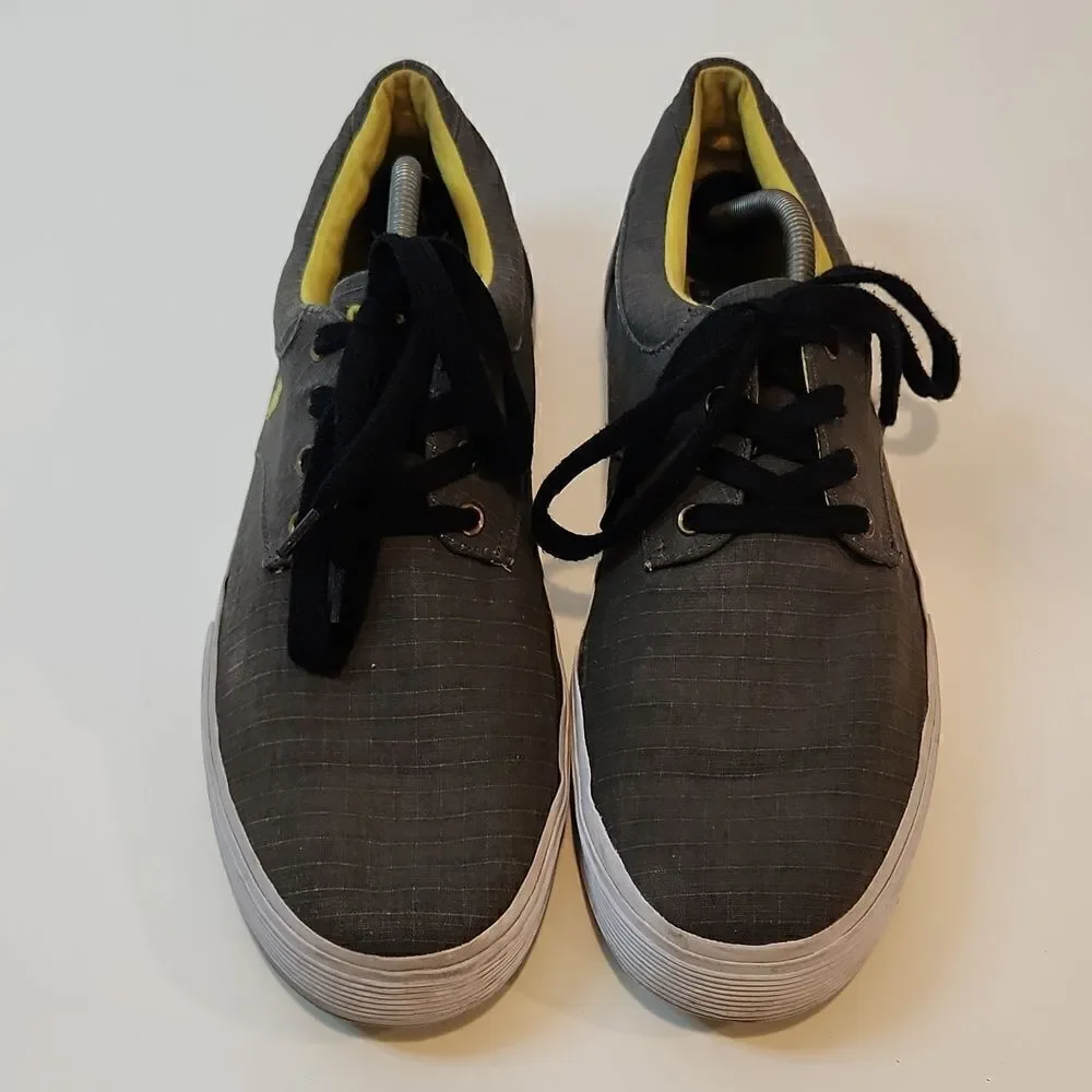 Ralph Lauren Polo Felton Sneakers Shoes Men’s Sz 12D Gray Low Top Lace Up NICE!